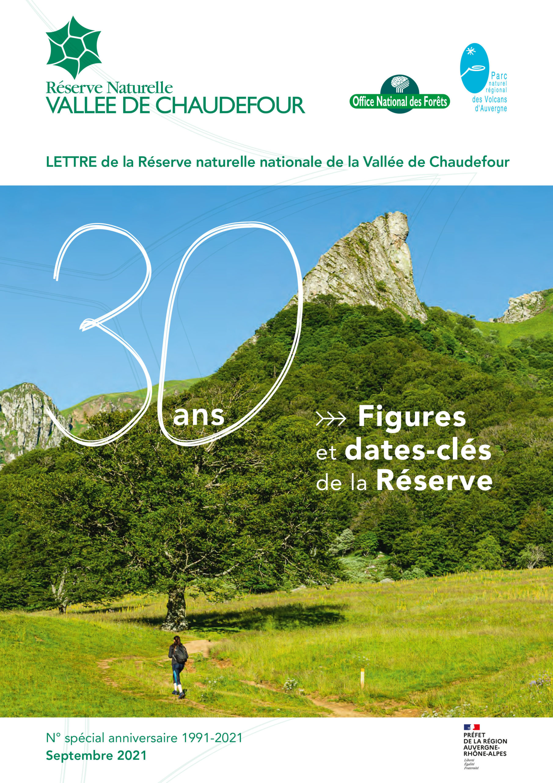 Couverture de la lettre des 30 ans de la réserve